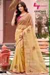 Kanchan Vol 1 By Kashvi Linen Cotton With Work Saree